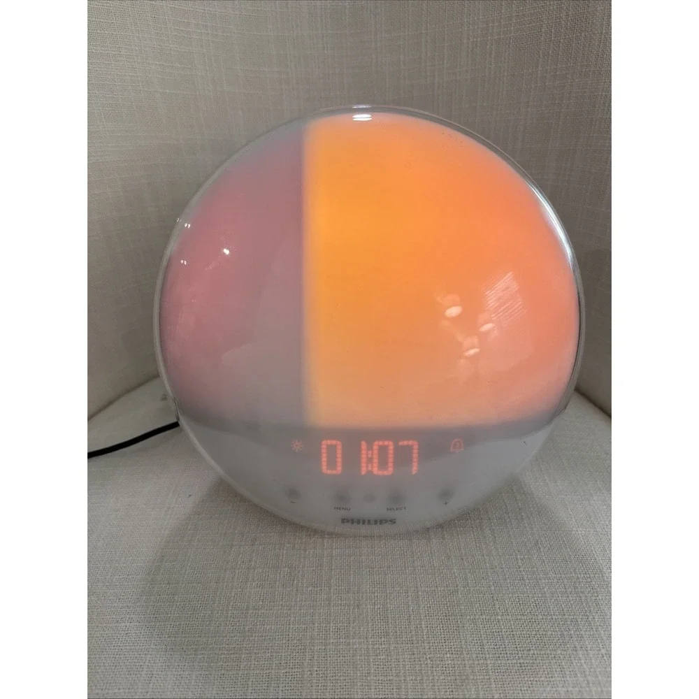 Philips SmartSleep Wake‎ Up Light Clock Alarm Sunrise Sunset Simulation HF3520
